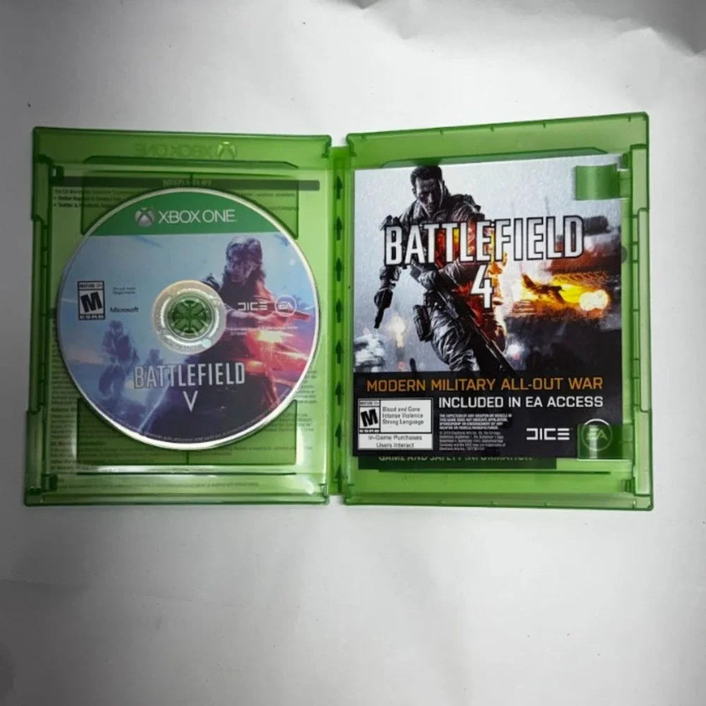Battlefield Xbox One Lot Battlefield 1 4 5 V + Hardline 4 Game Bundle CIB FPS EA
